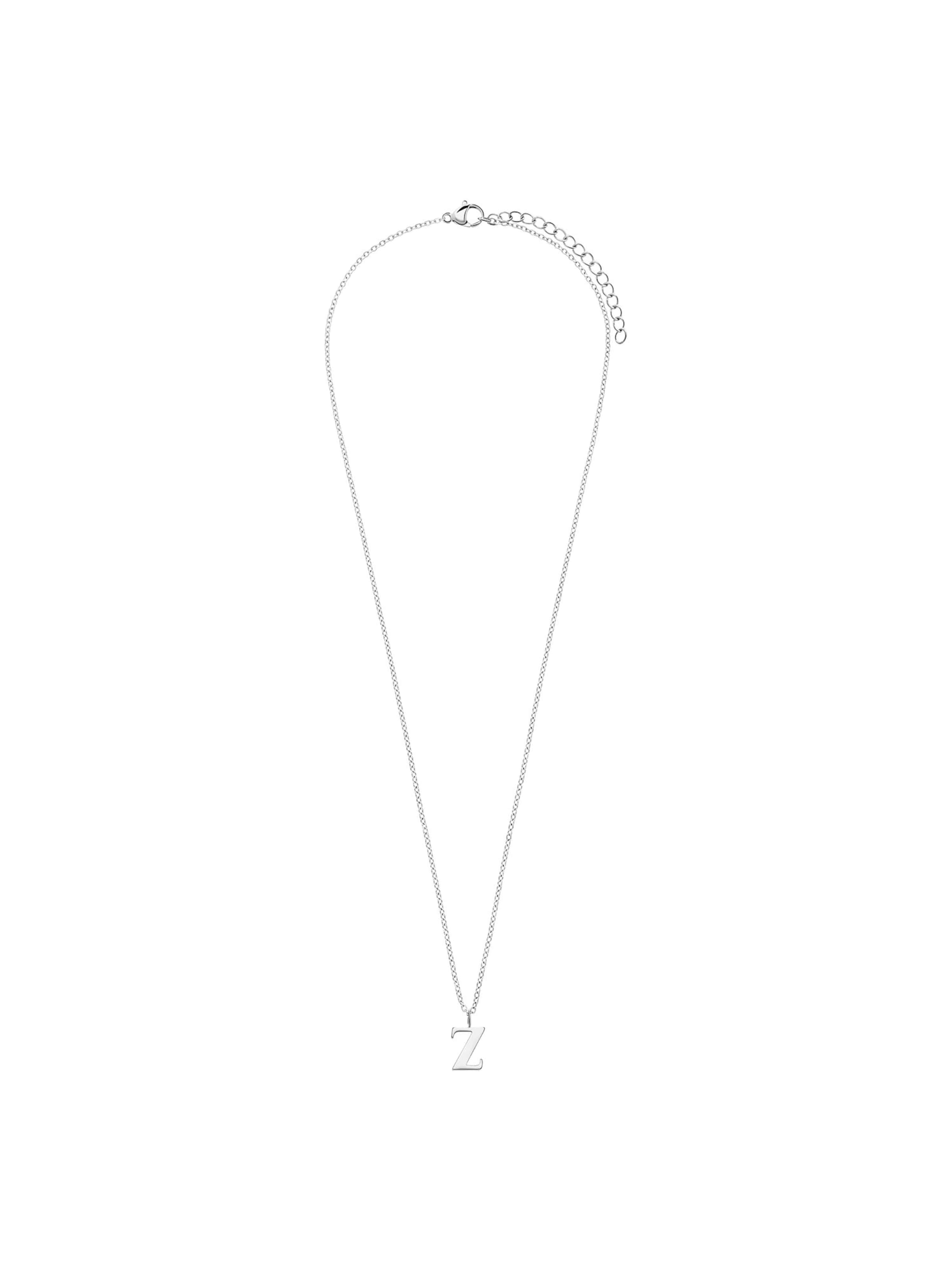 Lucardi Necklace 'Basic' in Silver: front