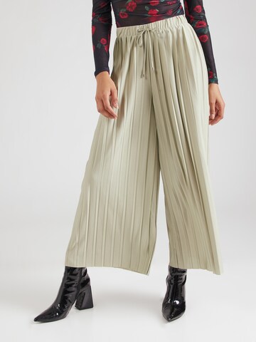 ABOUT YOU Wide leg Pants 'Caren' in Green: front