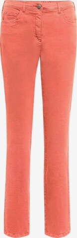 Goldner Slim fit Jeans in Orange: front