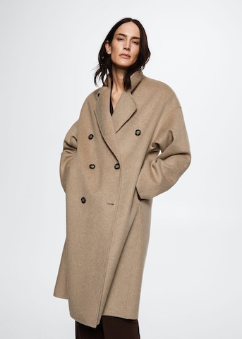 MANGO Between-Seasons Coat 'Picarol' in Brown: front