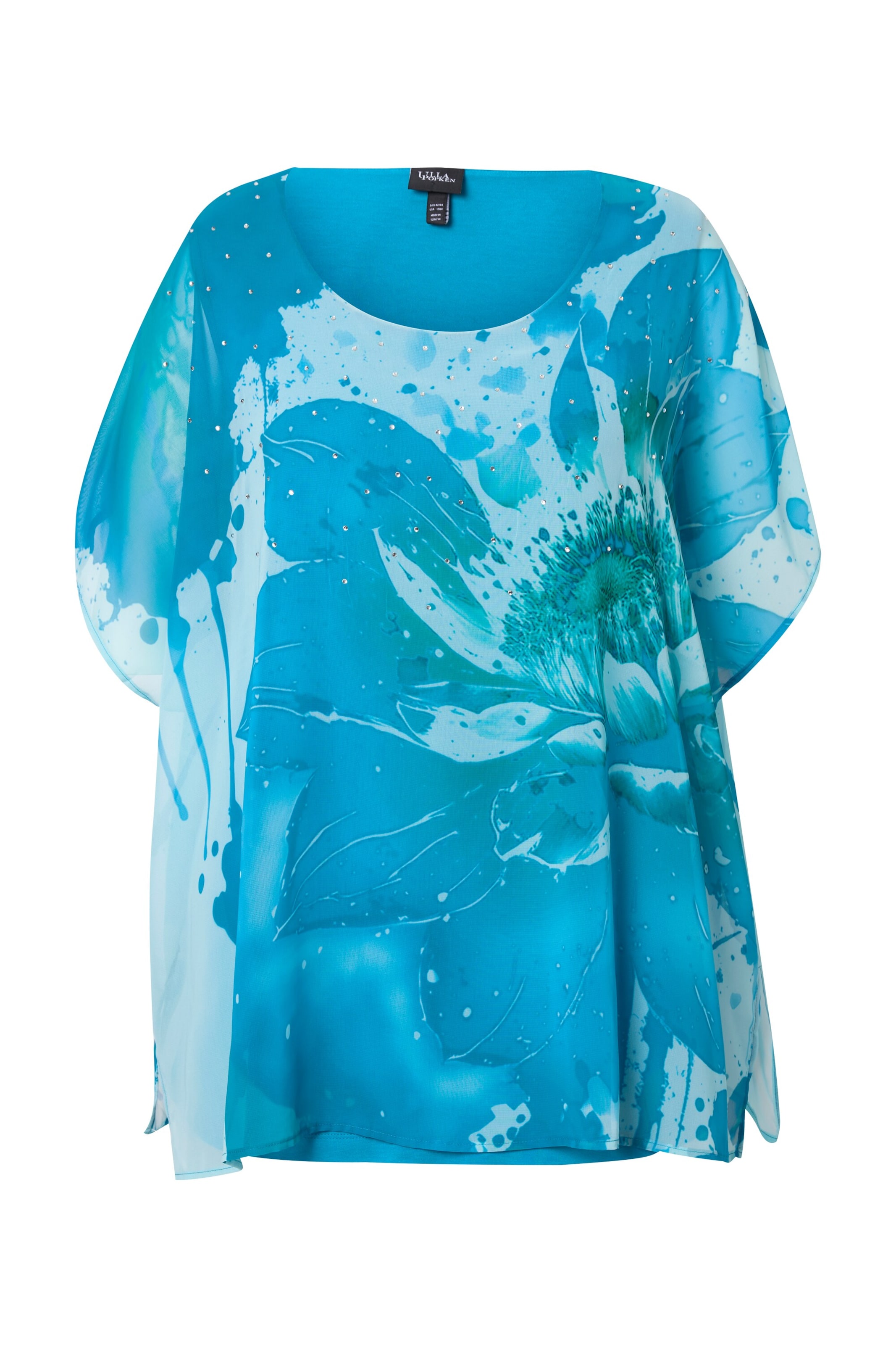 Ulla Popken Pluus, värv sinine: eest vaates