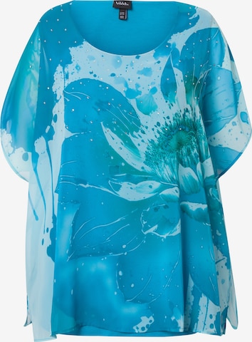 Ulla Popken Blouse in Blauw: voorkant