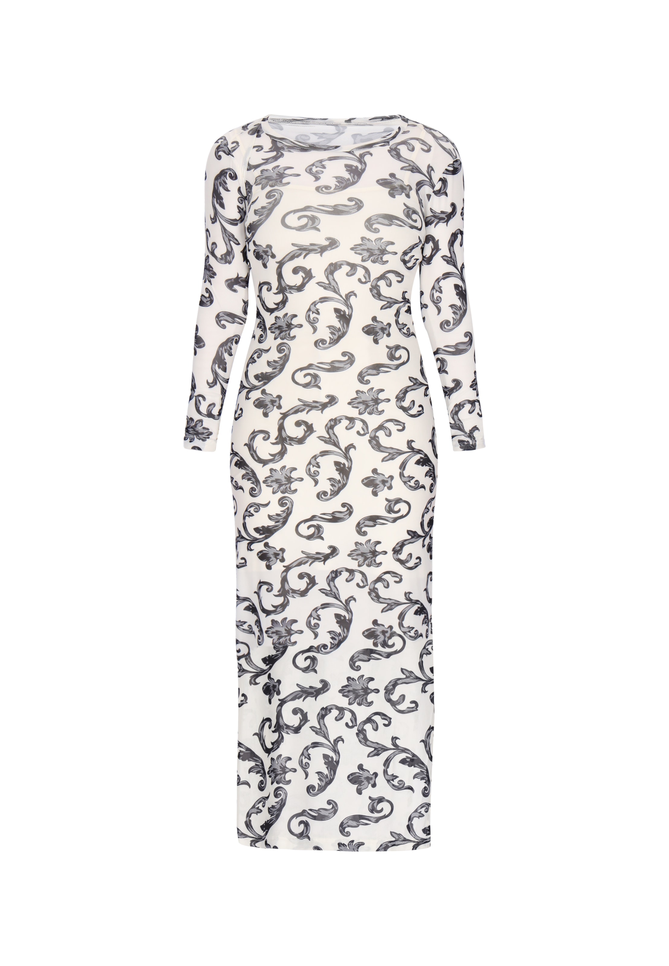 Robe Usha en violet : devant