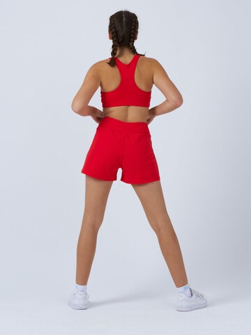 SPORTKIND Regular Sporthose 'Advantage Shorts mit Ballhalter'‌‌ in Rot