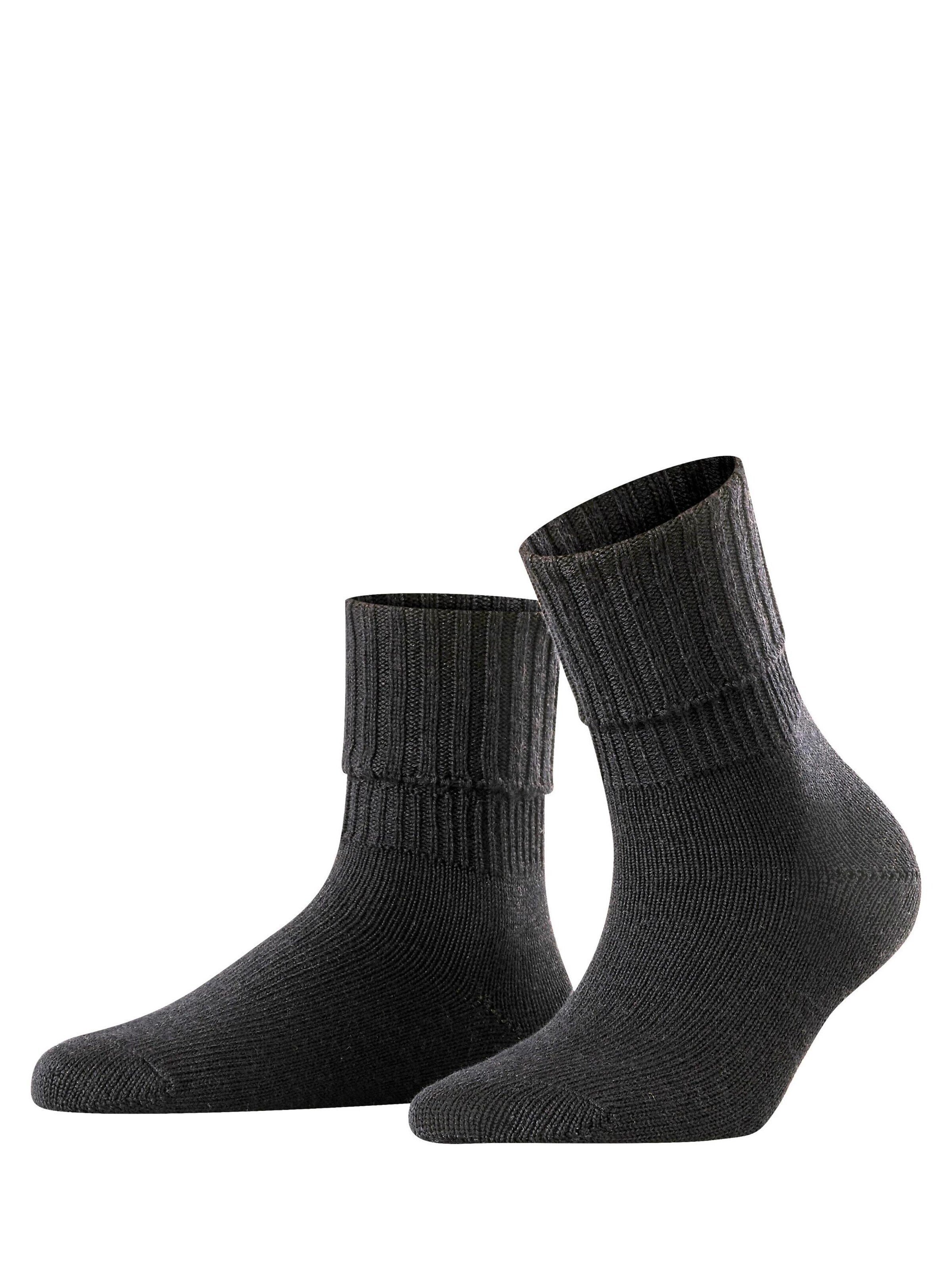 FALKE Socken 'Striggings Rib'‌‌‌ in Schwarz: Vorderseite
