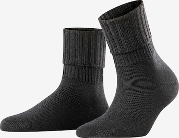 FALKE Socken 'Striggings Rib' in Schwarz: Vorderseite
