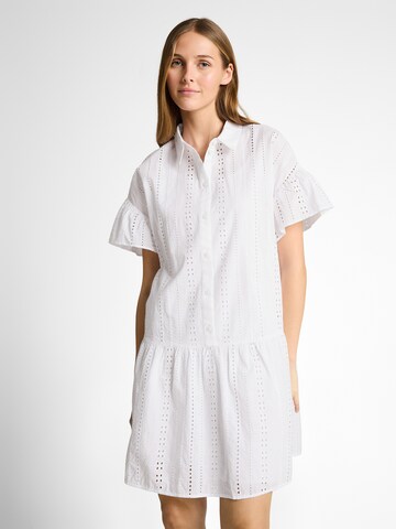 TOM TAILOR DENIM Skjortklänning i vit: framsida