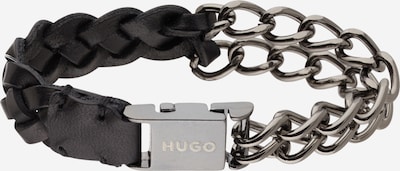 HUGO Armband in schwarz / silber, Produktansicht