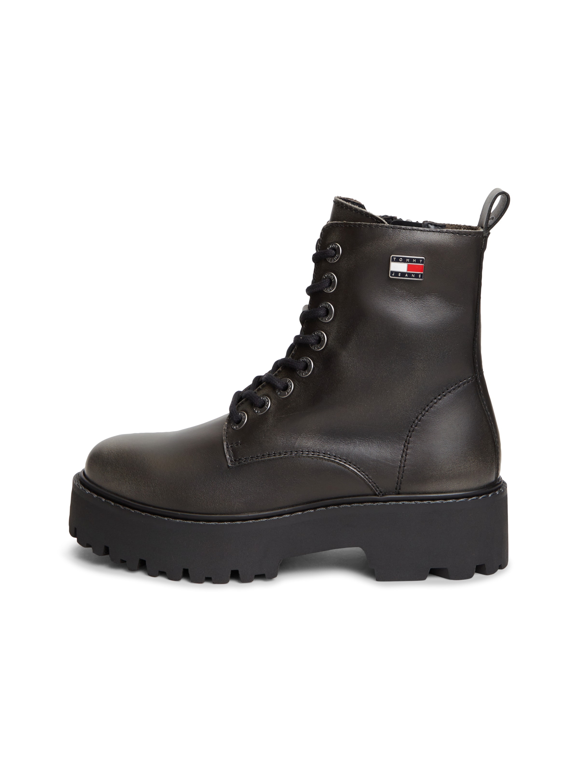 Tommy Jeans Schnürstiefelette in 36 in schwarz, Produktansicht