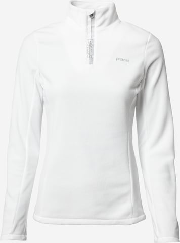 PROTEST Athletic Sweater in White: front