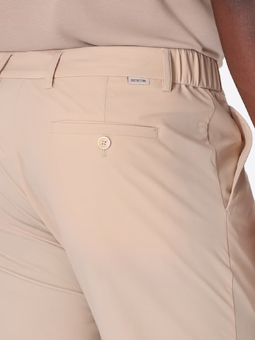 Distretto12 Regular Pleat-front trousers 'T. ACTIVE' in Beige
