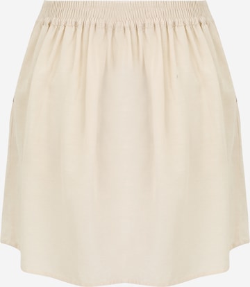 Pieces Petite - Falda 'Sunna' en blanco