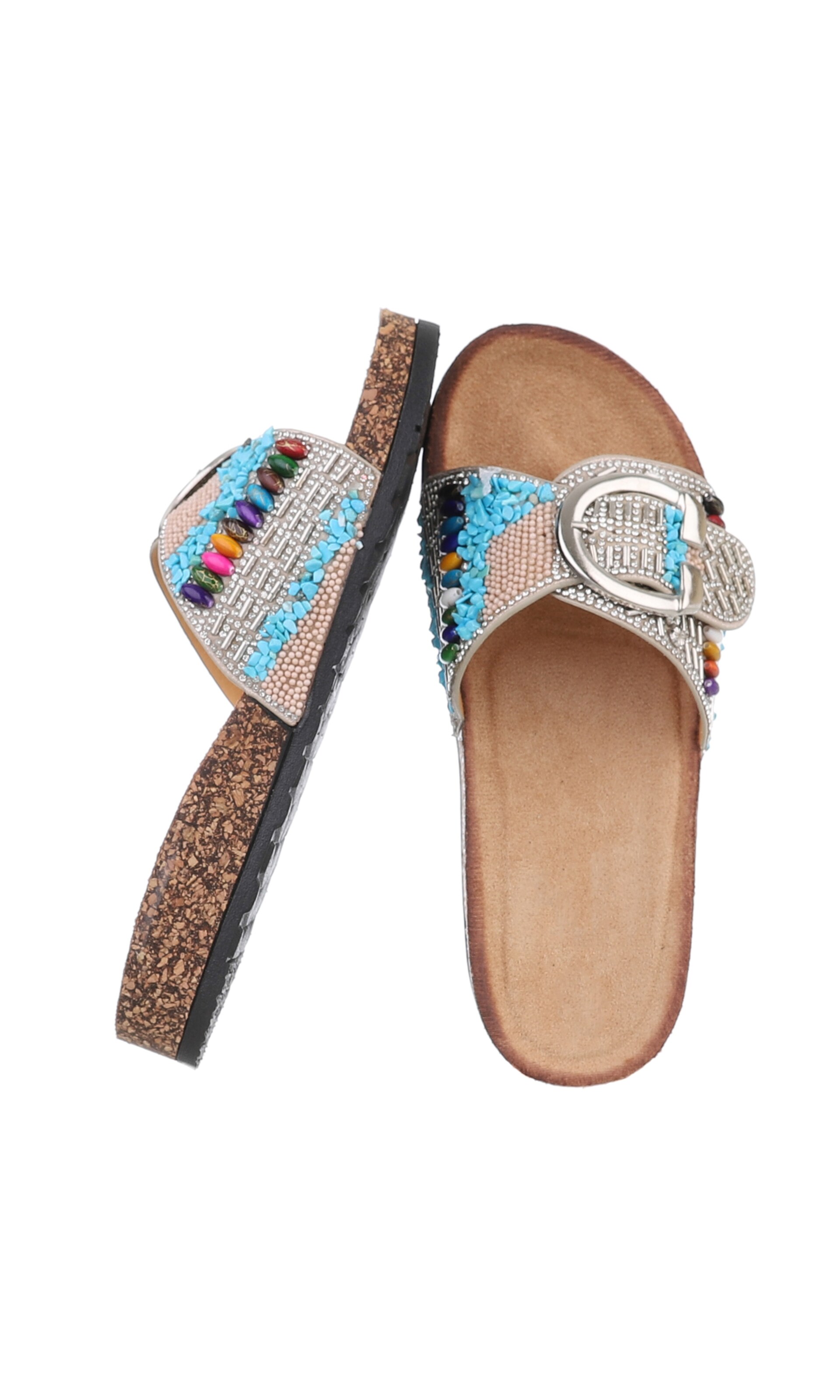 Ital-Design Pantolette in Beige