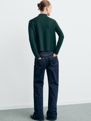 MANGO Sveter 'CHIMNEY' - Zelená