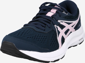 Chaussure de course 'GEL-CONTEND 7' ASICS en bleu : devant