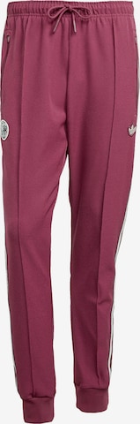 ADIDAS PERFORMANCE Tapered Urheiluhousut 'Ajax Amsterdam Terrace Icons Track' värissä lila: etupuoli