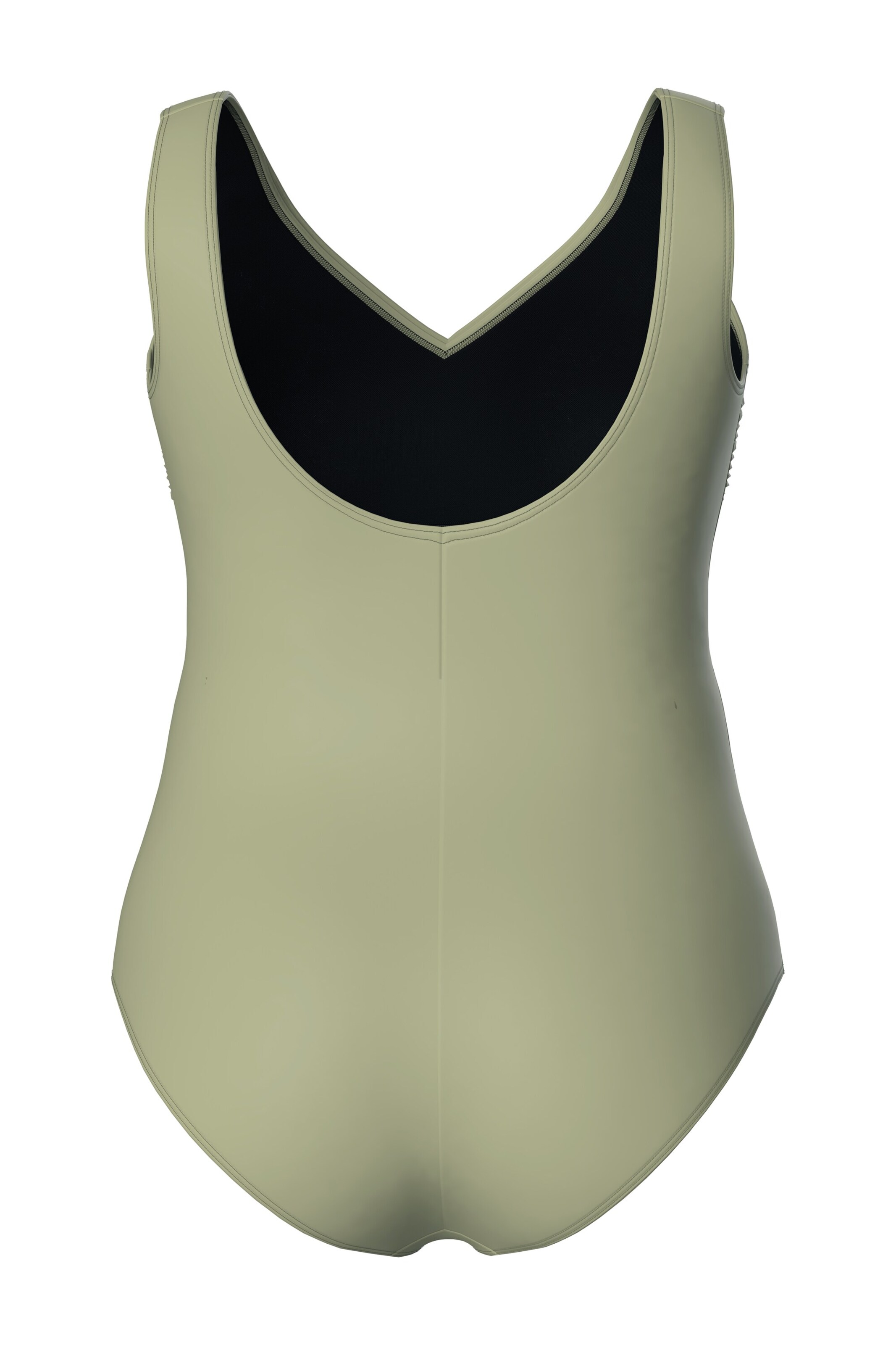 Ulla Popken Bandeau Badpak in Groen