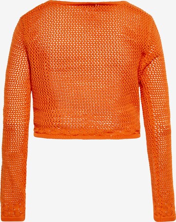 ebeeza Knit Cardigan in Orange
