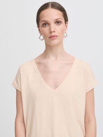 ICHI T-Shirt ' IHREBEL SS12 ' in Beige
