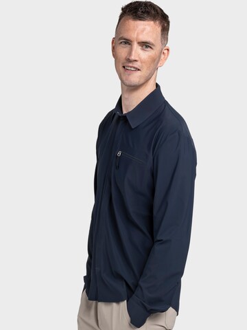 Schöffel Regular Fit Funktionshemd 'Calmay' in Blau