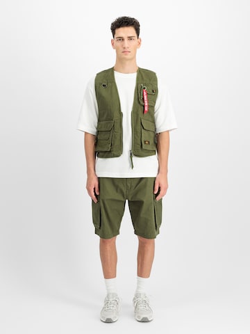 Gilet ALPHA INDUSTRIES en vert : devant