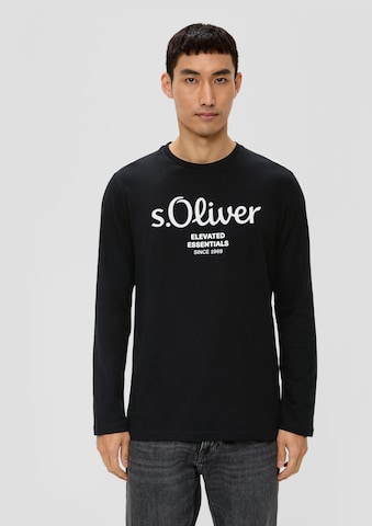 s.Oliver Shirt in Zwart: voorkant