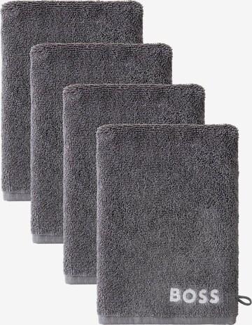 BOSS Washcloth 'PLAIN' in Grey: front