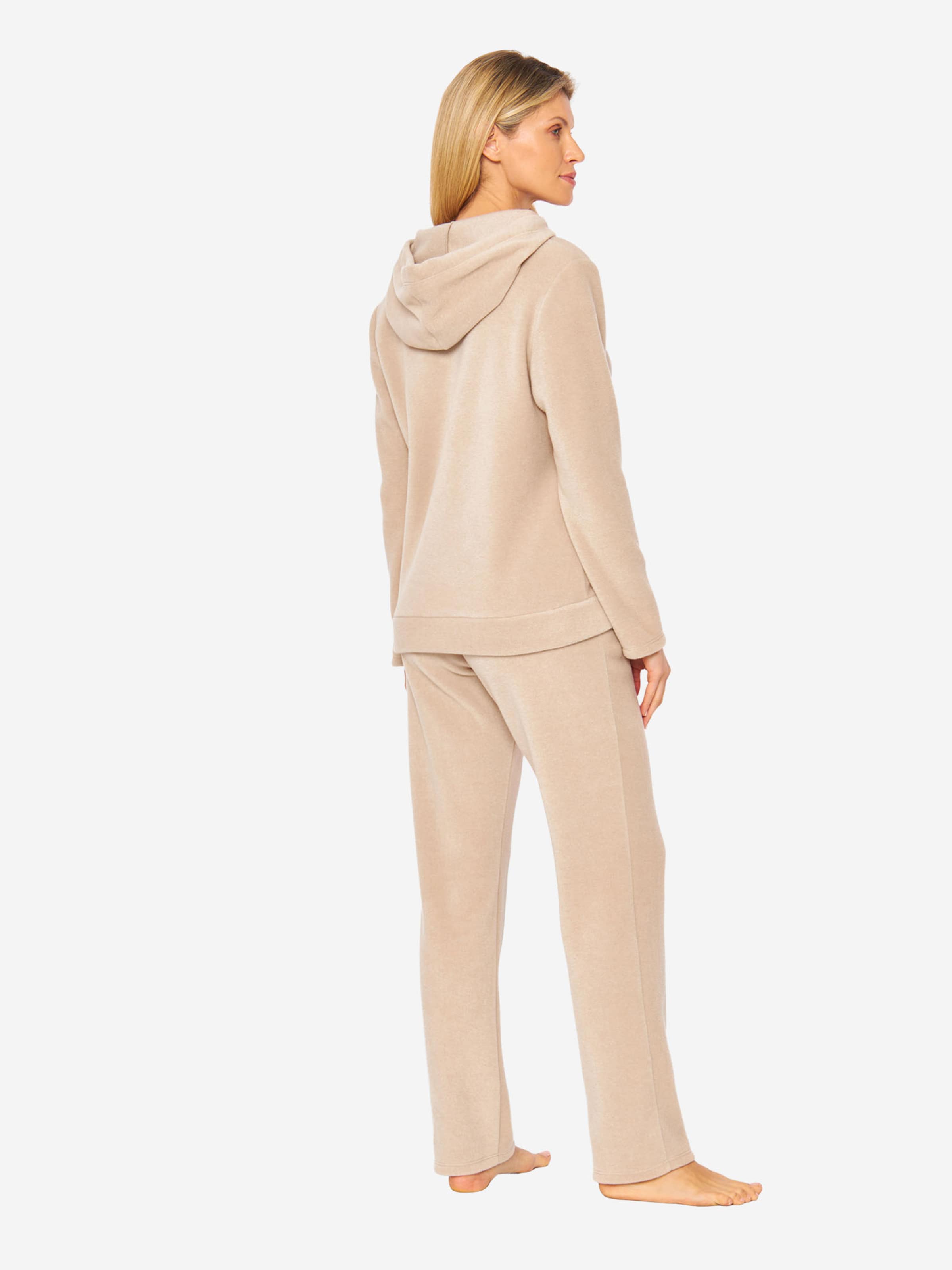 Rösch Pajama ' Fleece Hoodie ' in Beige