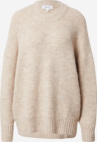 EDITED - Pullover oversized 'Luca' em bege: frente