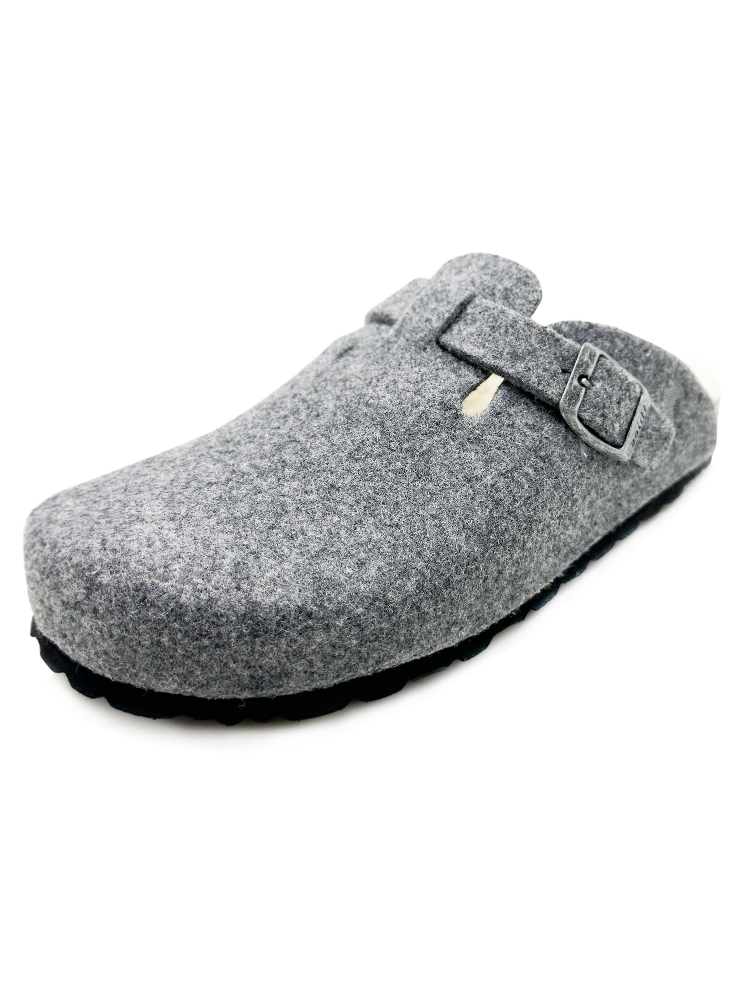 thies Clogs 'thies 1856 ® Recycled Wool Clog' in Grey: front