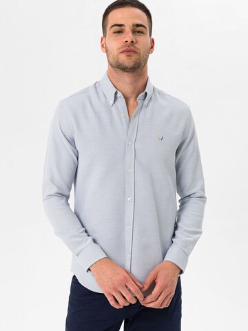 By Diess Collection Slim fit Πουκάμισο ' OXFORD ' σε πράσινο: μπροστά
