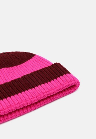 Unio Hamburg Beanie 'Mika Stripe' in Rot