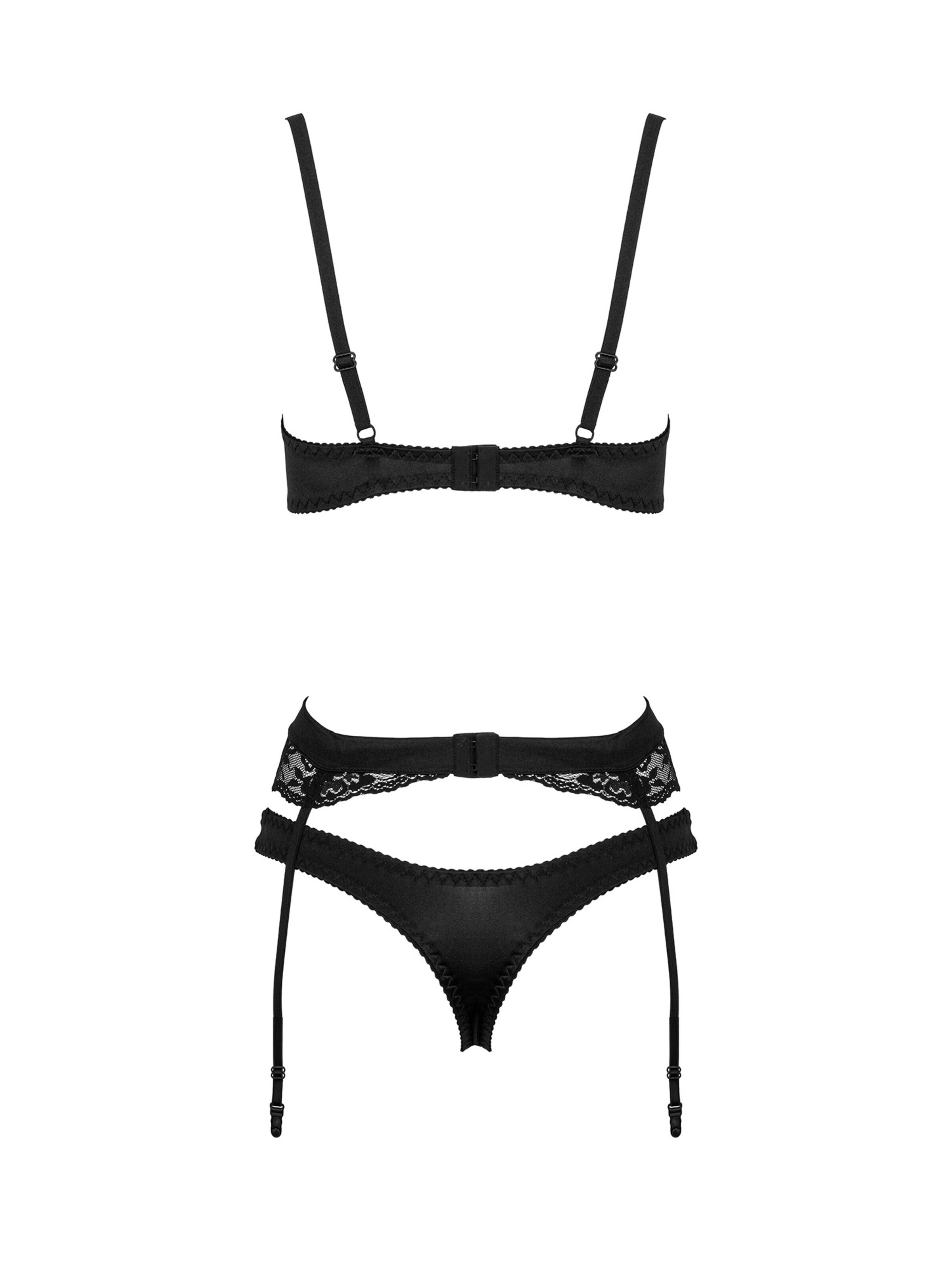 SpaLeXLine Balconette Underwear Sets 'Mikka' in Black
