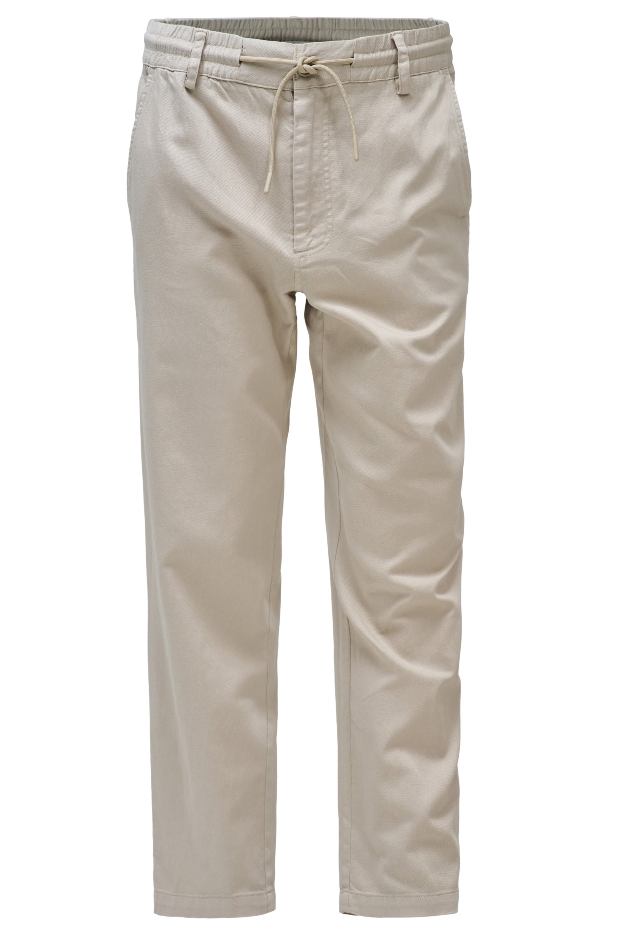 Pantalon chino Salsa Jeans en beige : devant
