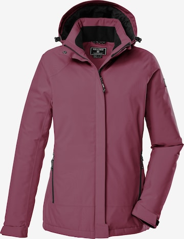 KILLTEC Outdoor Jacket in Purple: front