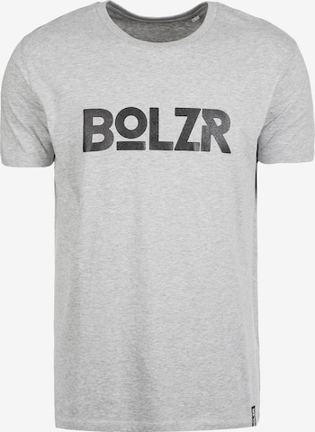 T-Shirt Bolzr en gris : devant