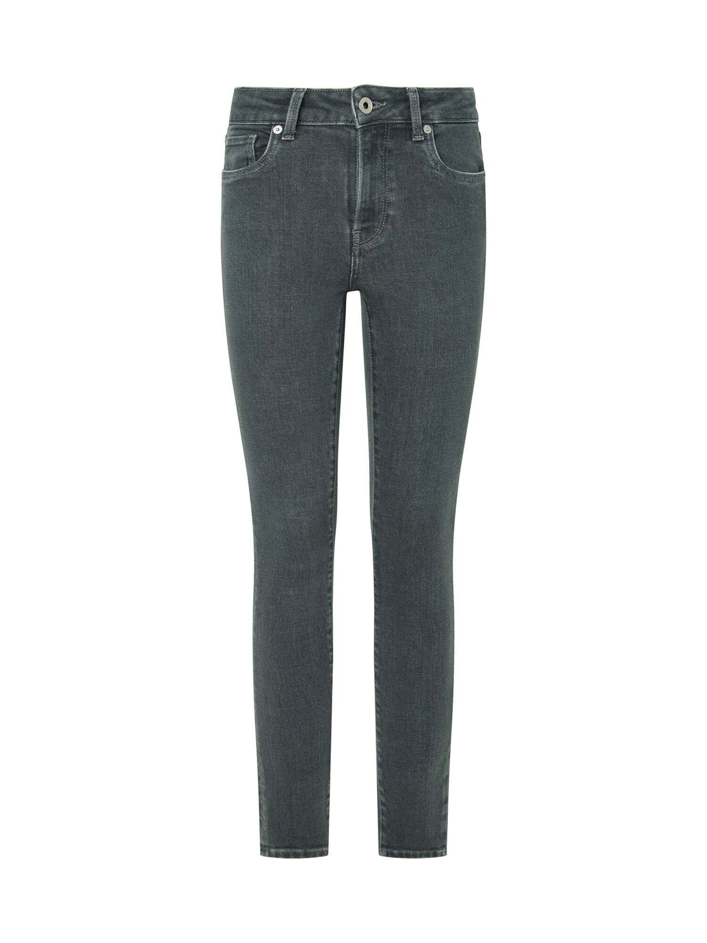 Coupe slim Jeggings Pepe Jeans en gris : devant