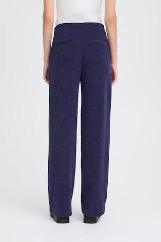 ICHI Wide leg Trousers ' IHKATE' in Blue