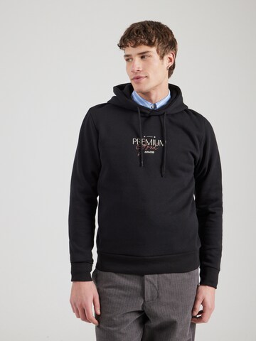Jack & Jones Premium Sweatshirt 'JPRBLAHAROLD' in Zwart: voorkant