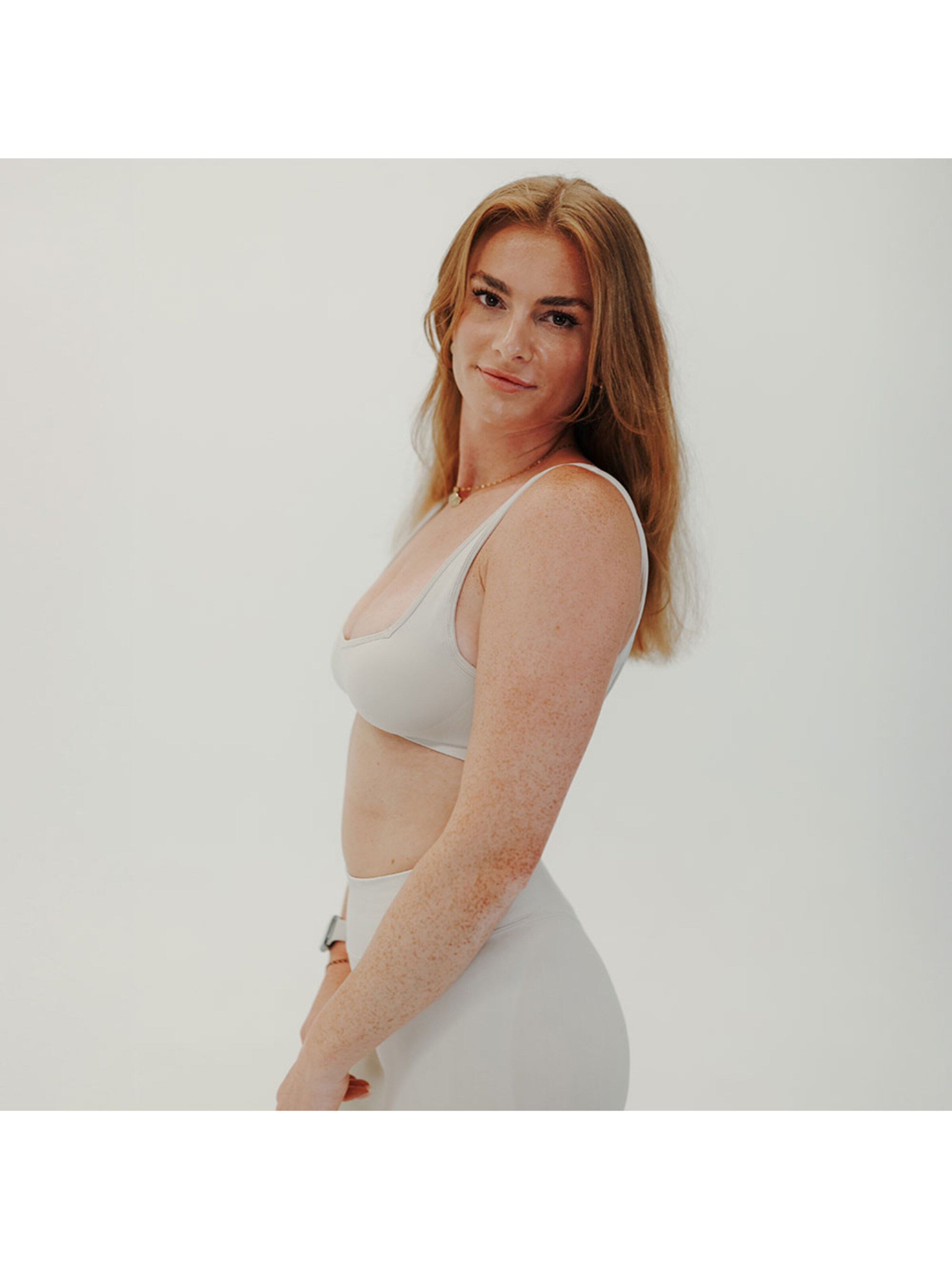 Zaisze - Bustier Sujetador deportivo 'Desert Glow' en beige