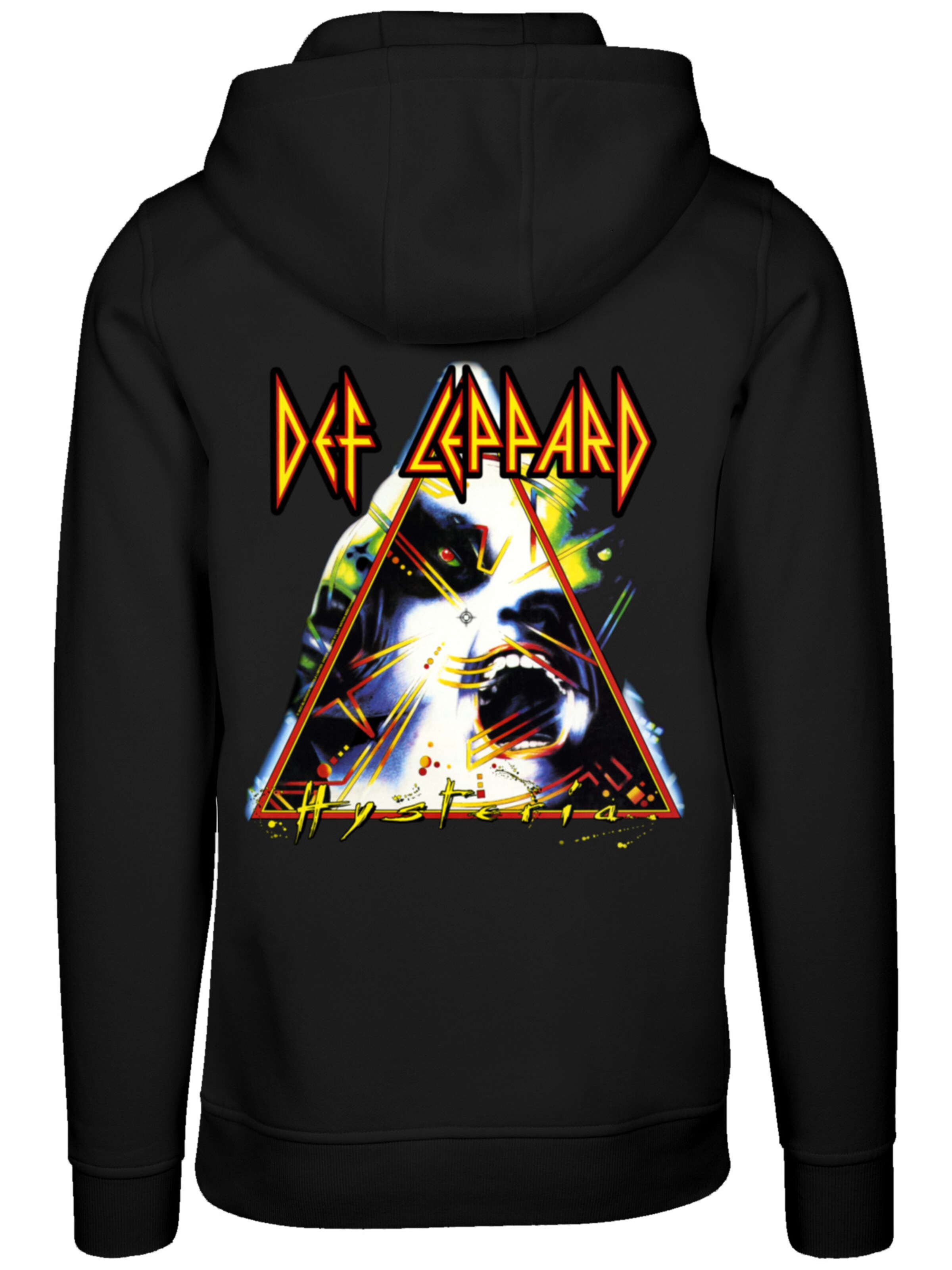 F4NT4STIC Sweatshirt 'Def Leppard Hysteria' in Zwart