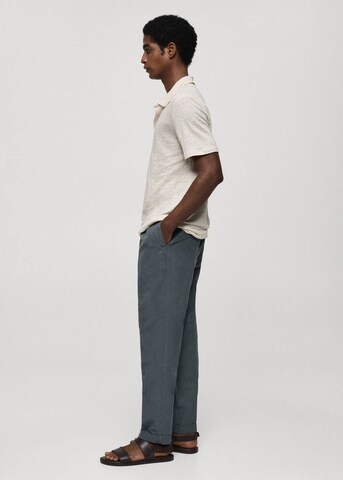 MANGO MAN Regular Pantalon 'Delave' in Blauw