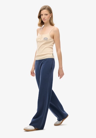 Wide Leg Pantalon Superdry en vert