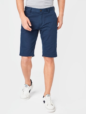 Ben Sherman Regular Chino Pants in Blue: front