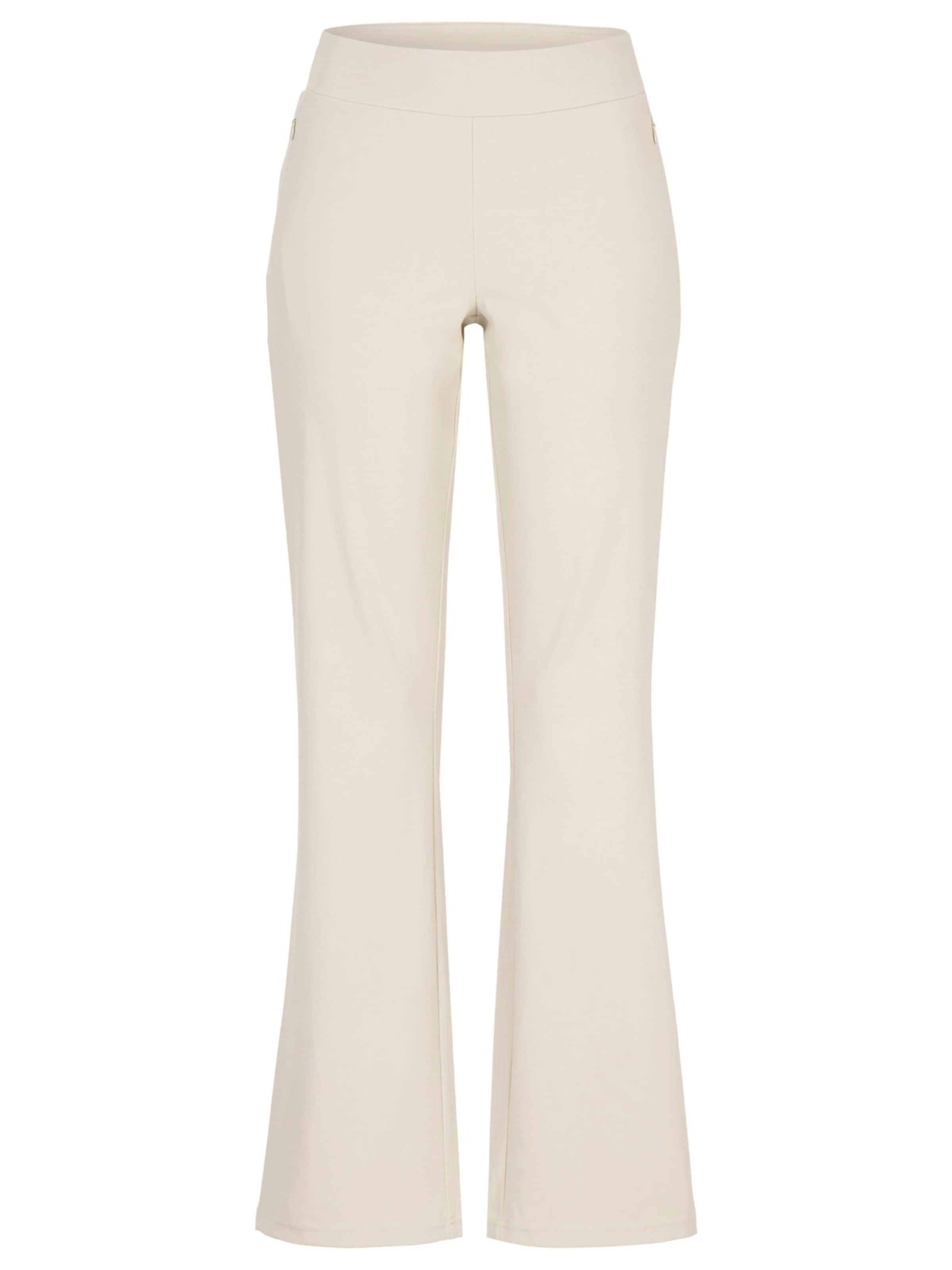 évasé Pantalon Cellbes of Sweden en beige : devant