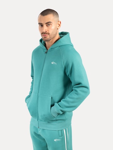 Smilodox Zip Hoodie ' Yasin ' in Blau