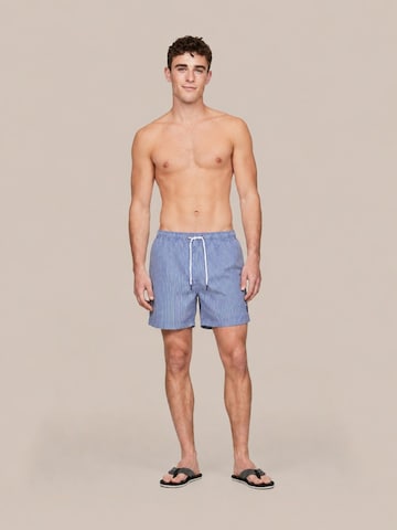 Suitable Swimming shorts in Blue: front