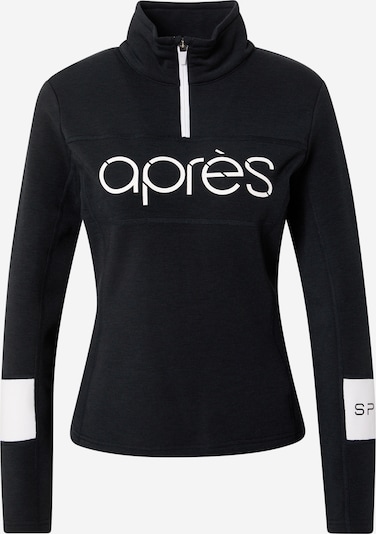 SPYDER Sportsweatshirt 'SPEED' in schwarz / weiß, Produktansicht