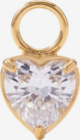 PURELEI - Colgante 'White Heart' en oro: frente