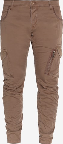 Le Temps Des Cerises Cargo Pants 'ALBAN' in Brown: front